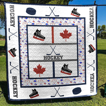 Canada Hockey CLD170680 Quilt Blanket