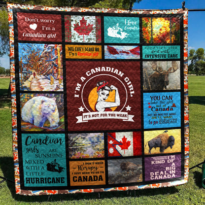 Canadian Girl CL14100057MDQ Quilt Blanket