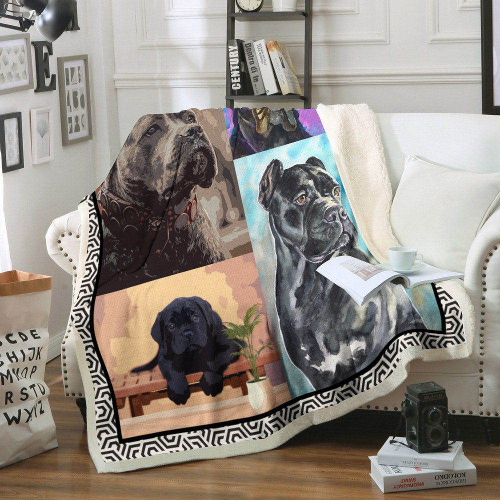 Cane Corso Dog CL02110206MDF Sherpa Fleece Blanket