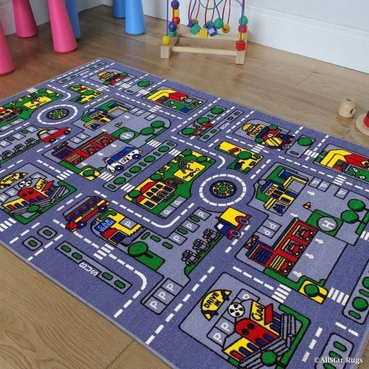 Car Track Play CLA2509138R Rug