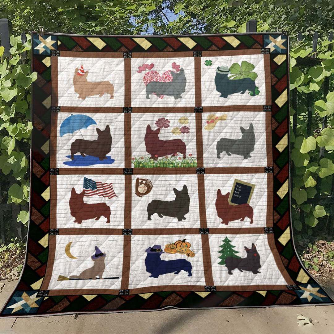 Cardigan Welsh Corgi TL310514 Quilt Blanket
