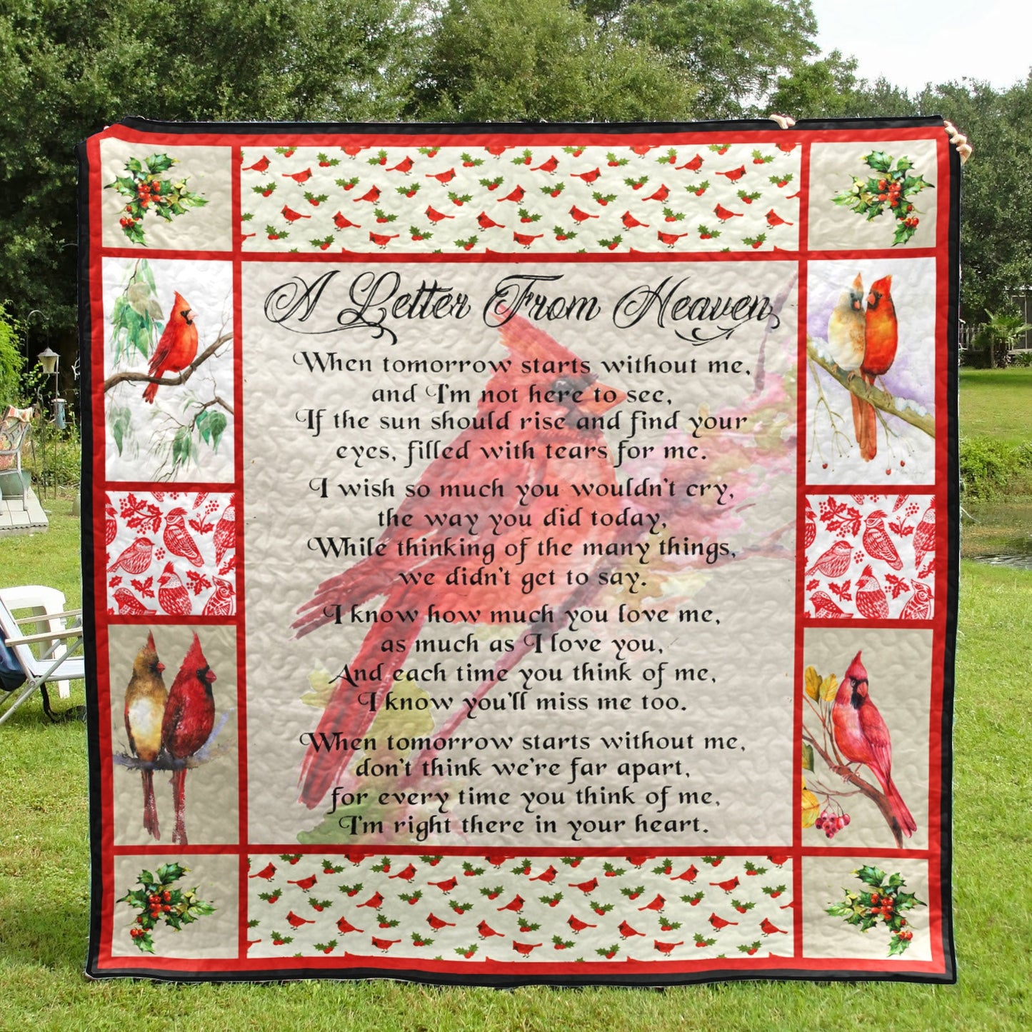 Cardinal A Letter From Heaven CLA0211194Q Quilt Blanket