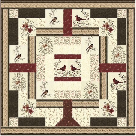 Cardinal Bird CLA0710167Q Quilt Blanket