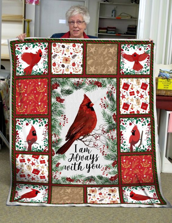 Cardinal Bird CLA0710168Q Quilt Blanket