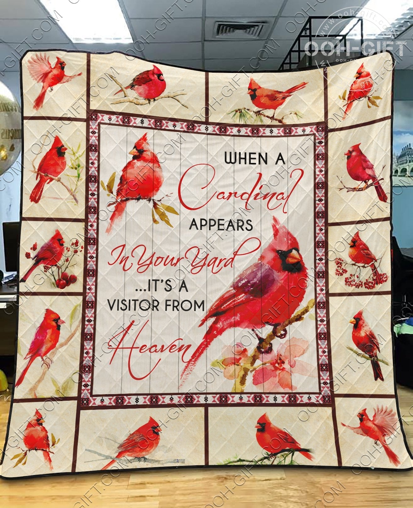 Cardinal CL01110056MDQ Quilt Blanket