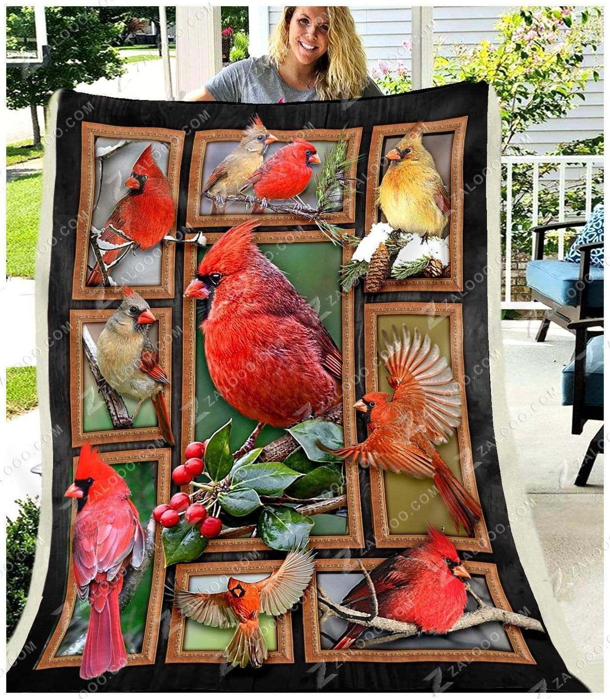 Cardinal CL280808MDF Sherpa Fleece Blanket