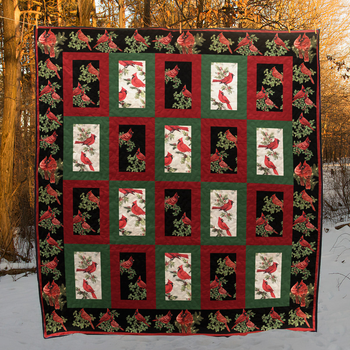 Cardinal CLM0411076 Quilt Blanket