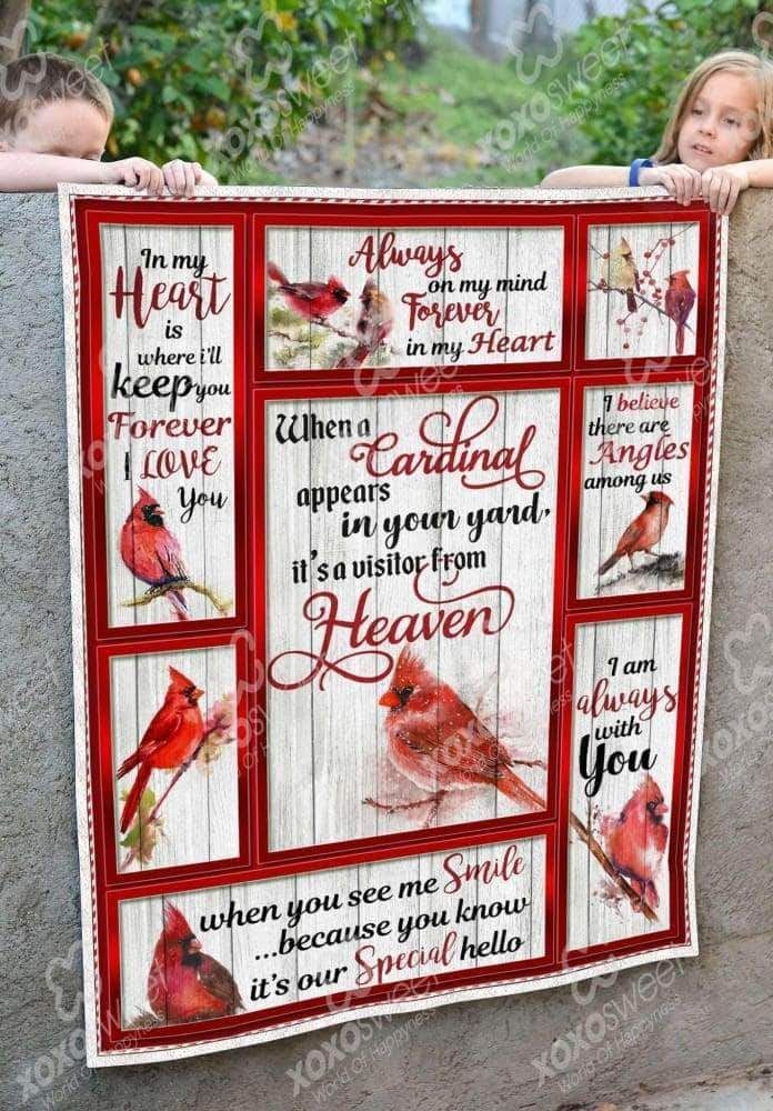 Cardinal From Heaven CL05100100MDF Sherpa Fleece Blanket