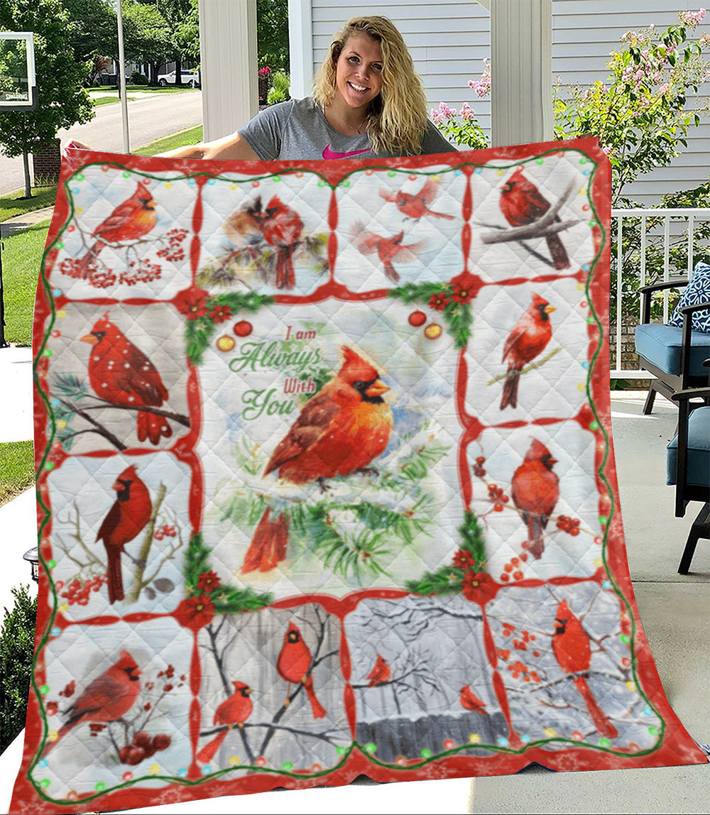 Cardinal I Am Always With You Quilt Blanket TM021109