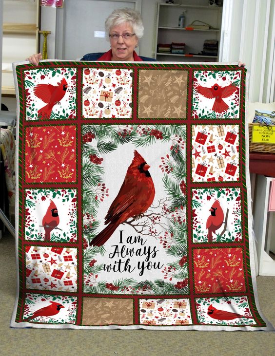 Cardinal Is Always With You CLP0611062Q Quilt Blanket