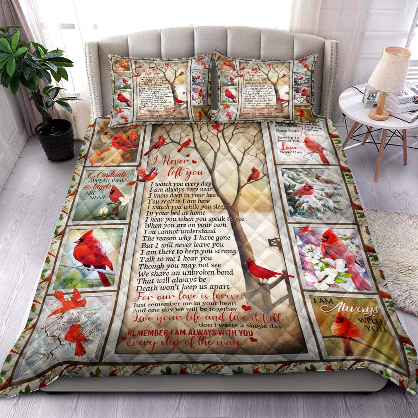 Cardinal Quilt Bedding Set HM2109001