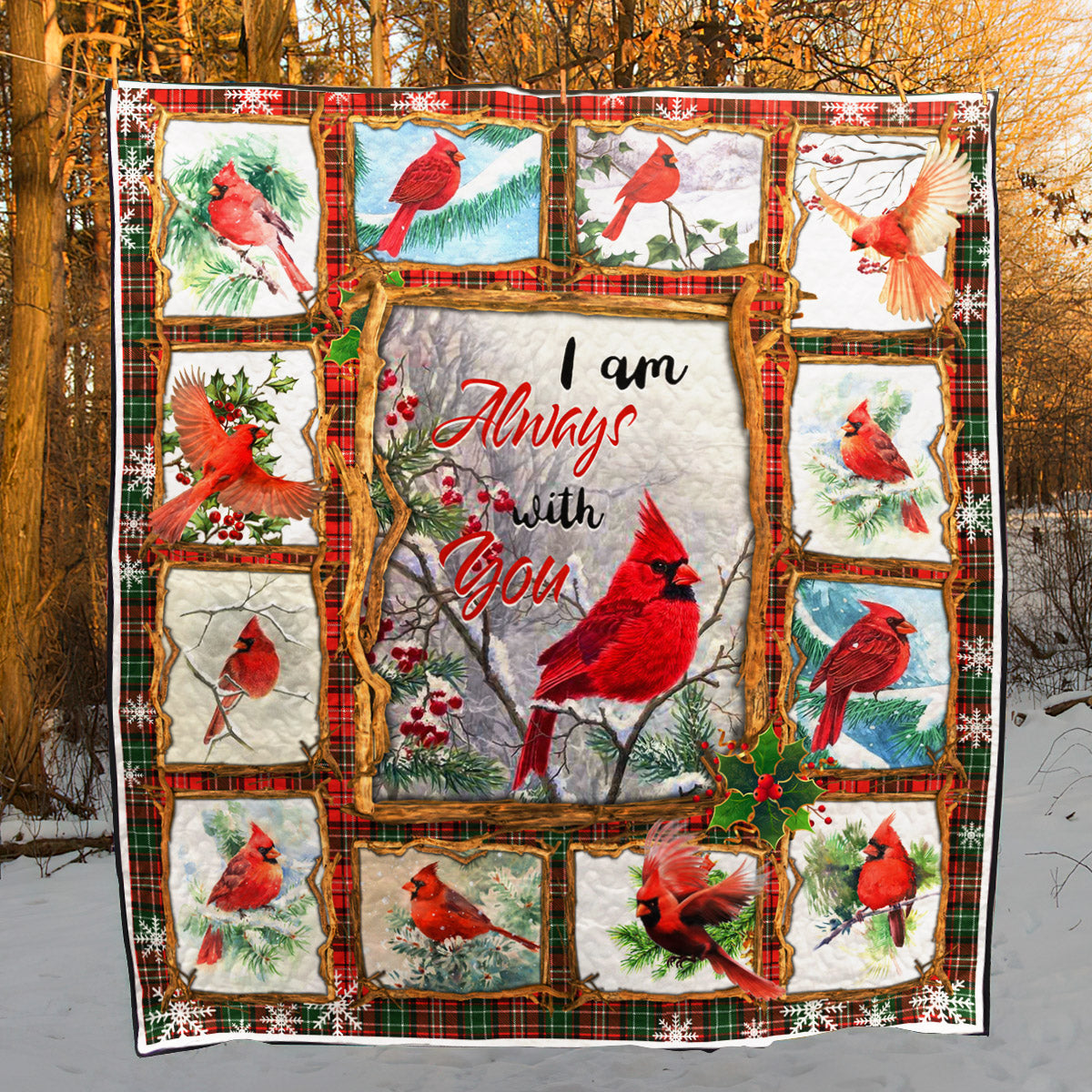 Cardinal Quilt Blanket HT051102