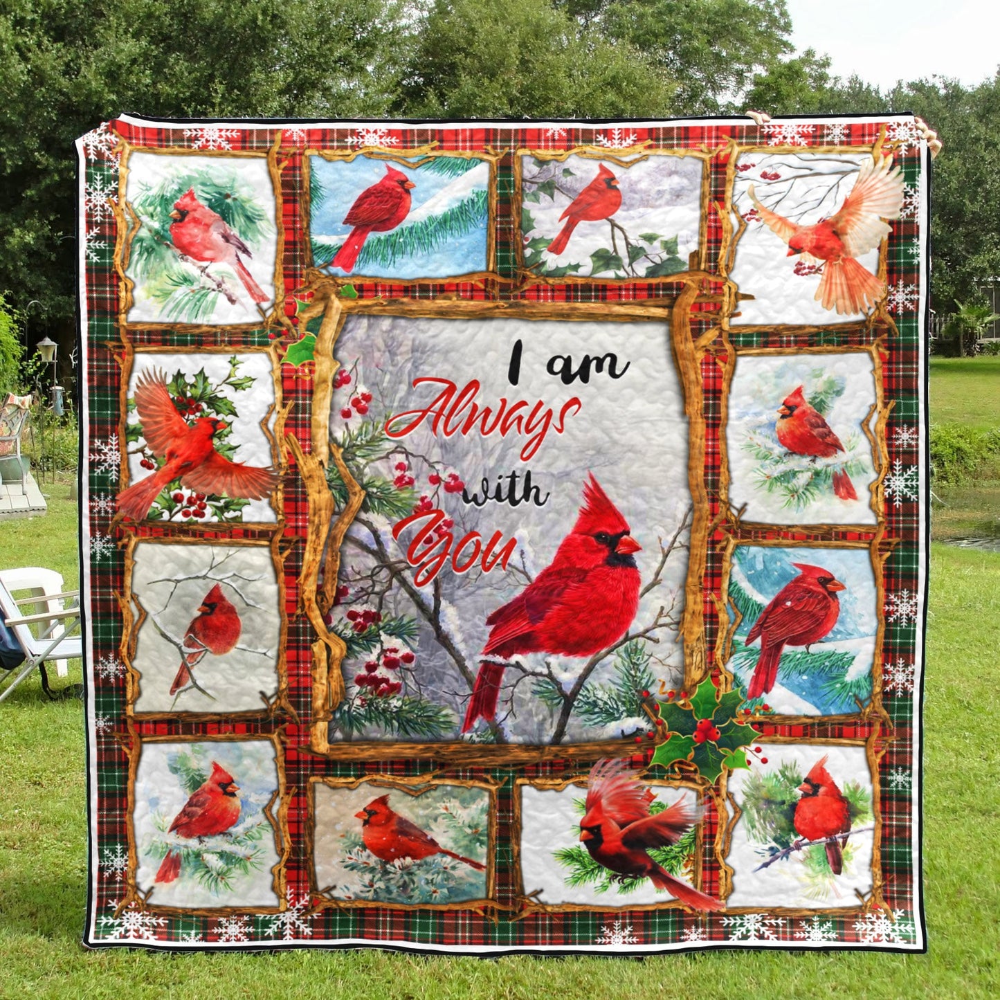 Cardinal Quilt Blanket HT051102