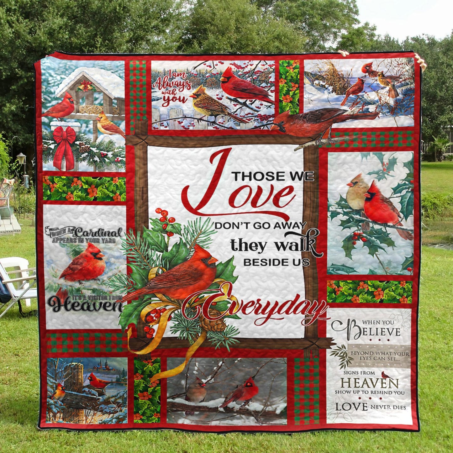 Cardinal Quilt Blanket HT081102