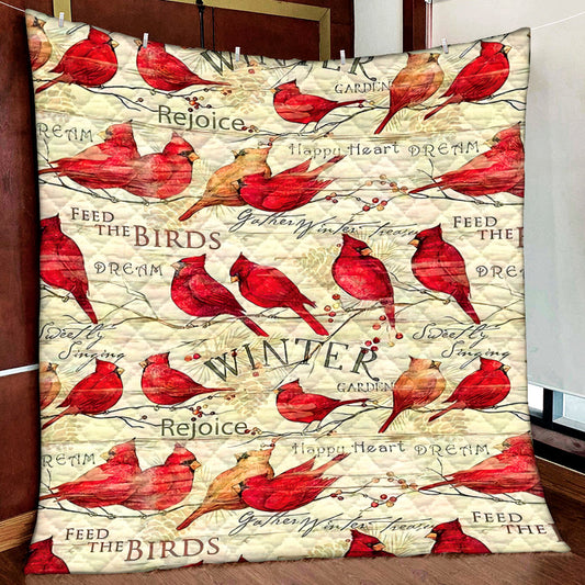 Cardinal Quilt Blanket MN081105