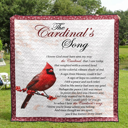 Cardinal Song CLM1511080 Quilt Blanket