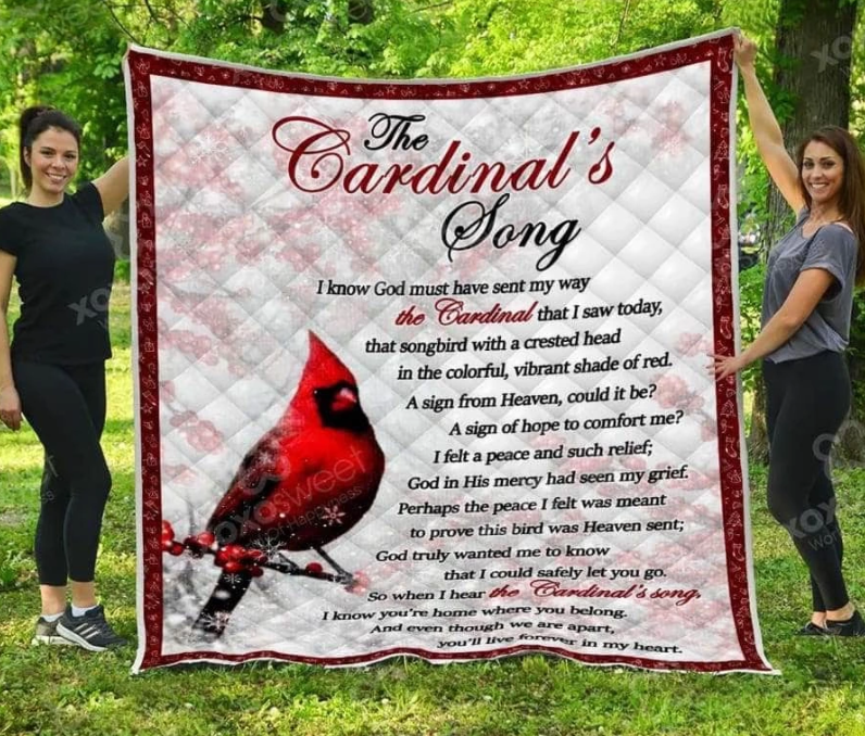 Cardinal Song CLM1511080 Quilt Blanket