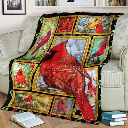 Cardinal 3D CLA21100743F Sherpa Fleece Blanket