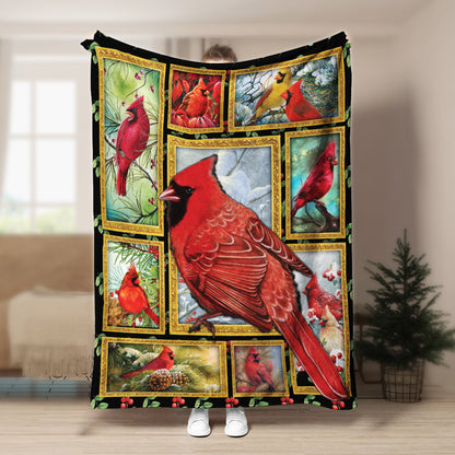 Cardinal 3D CLA21100743F Sherpa Fleece Blanket