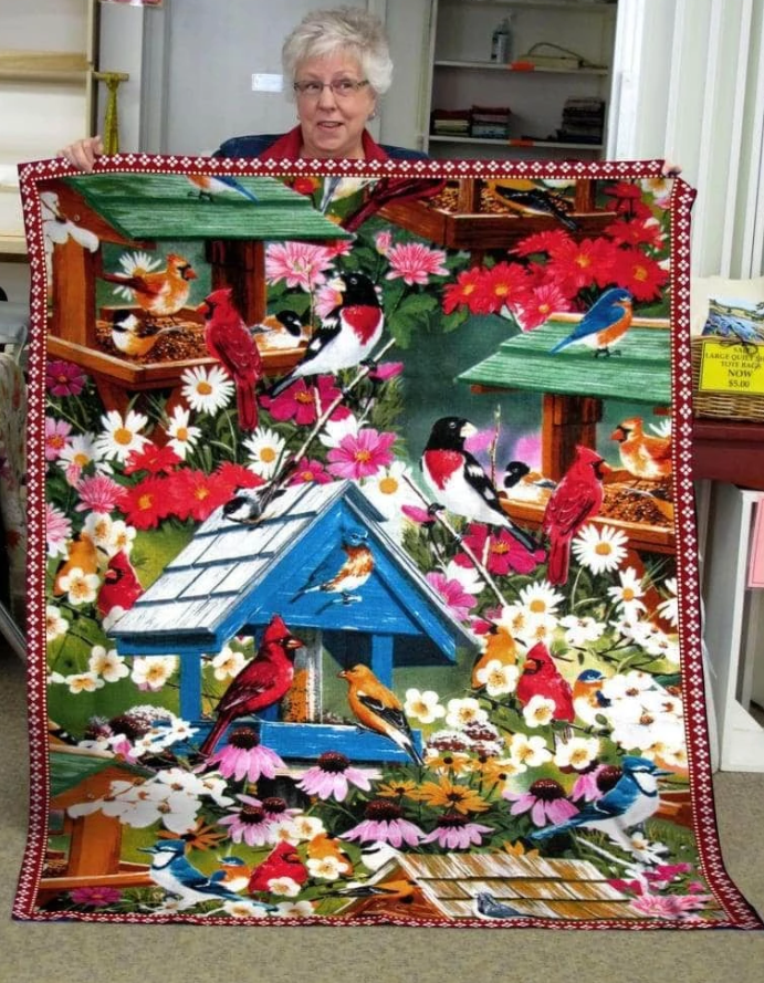 Cardinal And Birds CLM3110081S Sherpa Fleece Blanket
