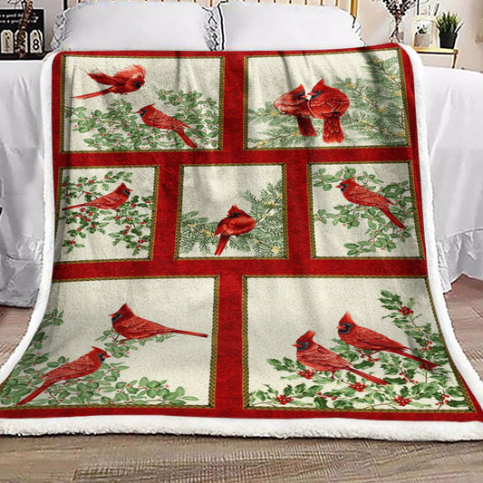 Cardinal BT111028F Sherpa Fleece Blanket