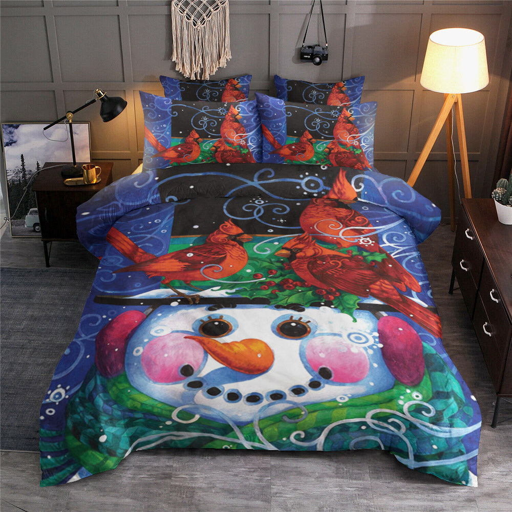 Cardinal Bird And Snowman HM3010009T Bedding Sets