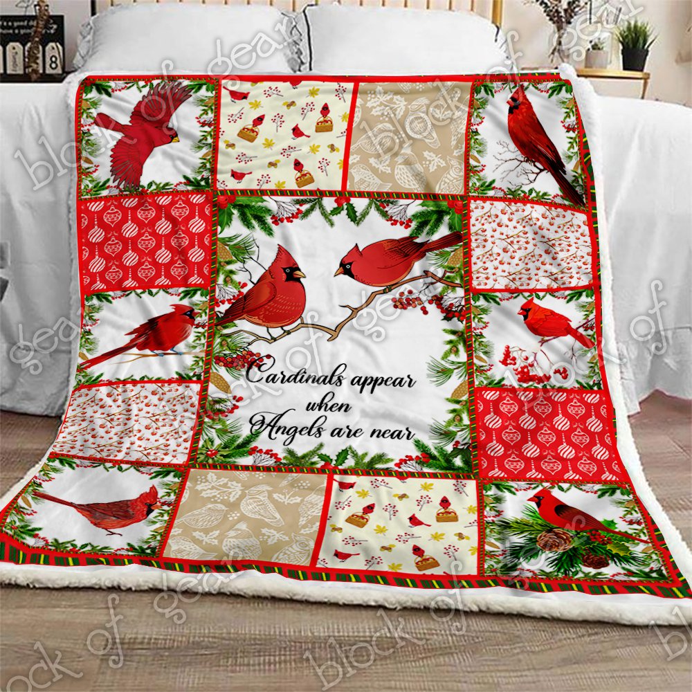 Cardinal Bird CL280931MDF Sherpa Fleece Blanket