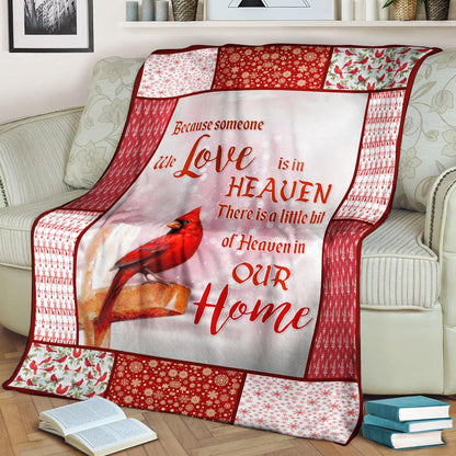 Cardinal Bird CLA21100700F Sherpa Fleece Blanket