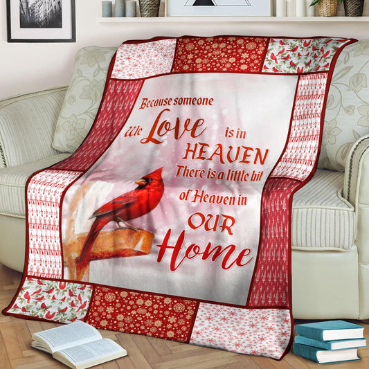 Cardinal Bird CLA21100700F Sherpa Fleece Blanket