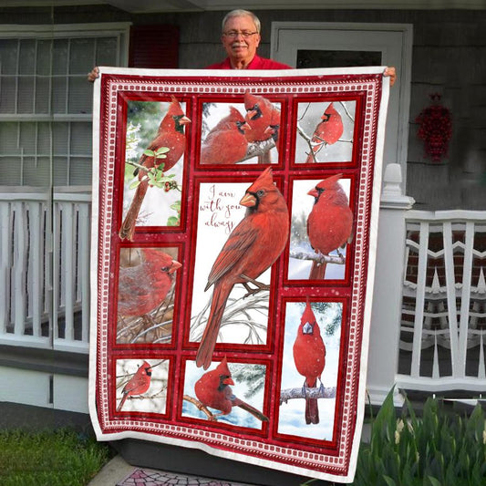 Cardinal Bird CLM0211051 Sherpa Fleece Blanket
