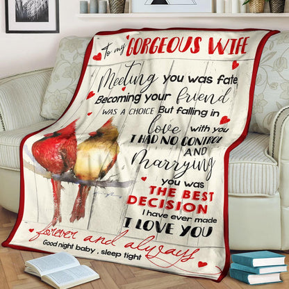 Cardinal CL270812MDF Sherpa Fleece Blanket