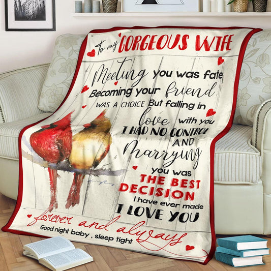 Cardinal CL270812MDF Sherpa Fleece Blanket