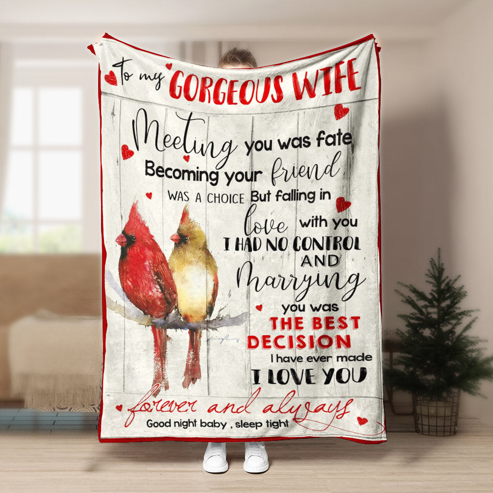 Cardinal CL270812MDF Sherpa Fleece Blanket