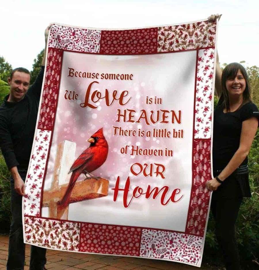 Cardinal In Heaven CL05100101MDF Sherpa Fleece Blanket