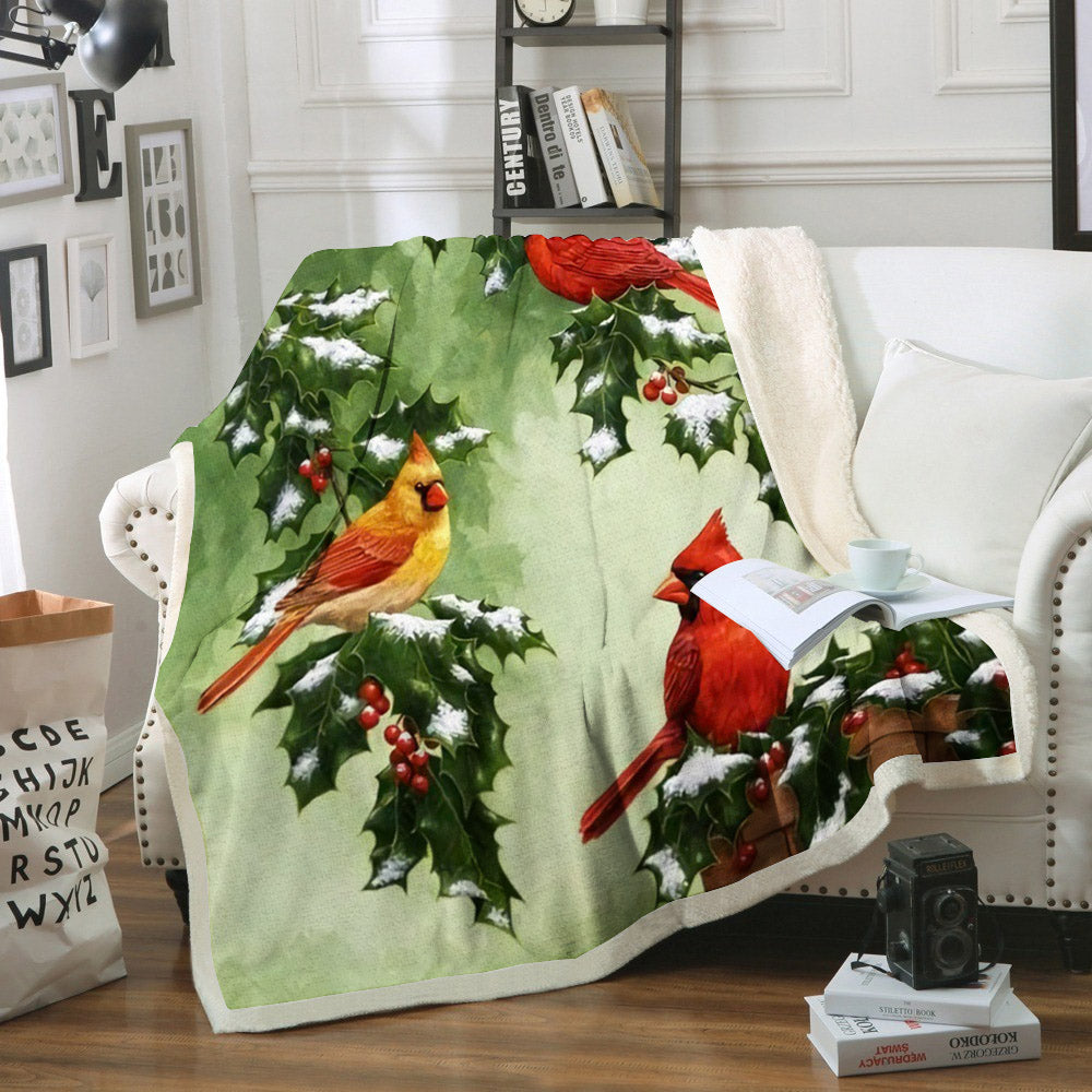 Cardinal ML180924F Sherpa Fleece Blanket