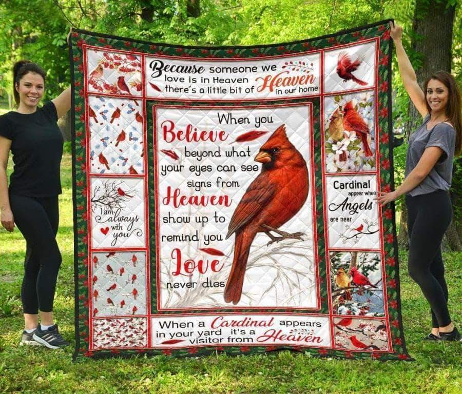 Cardinals Appear CL05100021MDQ Quilt Blanket