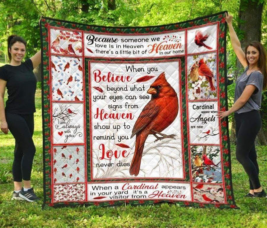 Cardinals Appear CL05100021MDQ Quilt Blanket