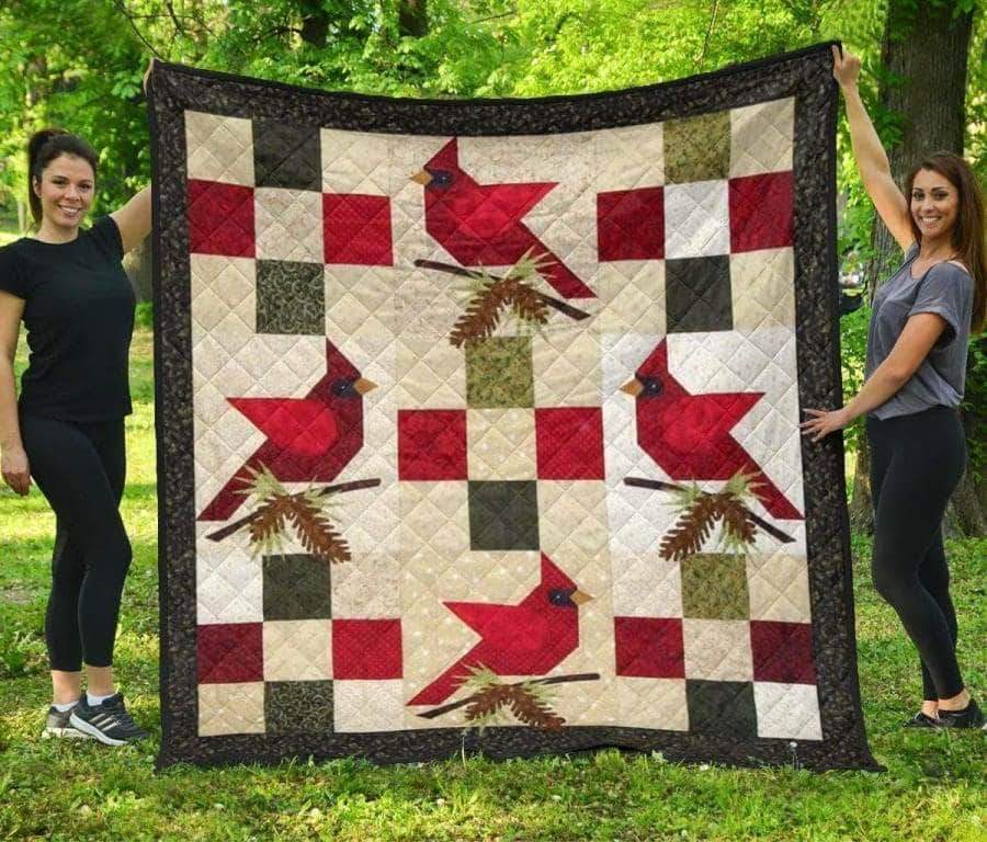 Cardinals CL05100020MDQ Quilt Blanket