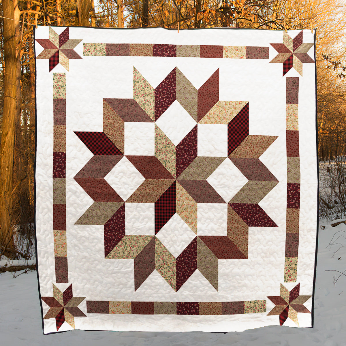 Carpenter Star Quilt Blanket TN270501D
