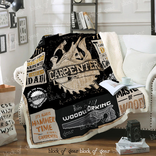 Carpenter CL03100031MDF Sherpa Fleece Blanket