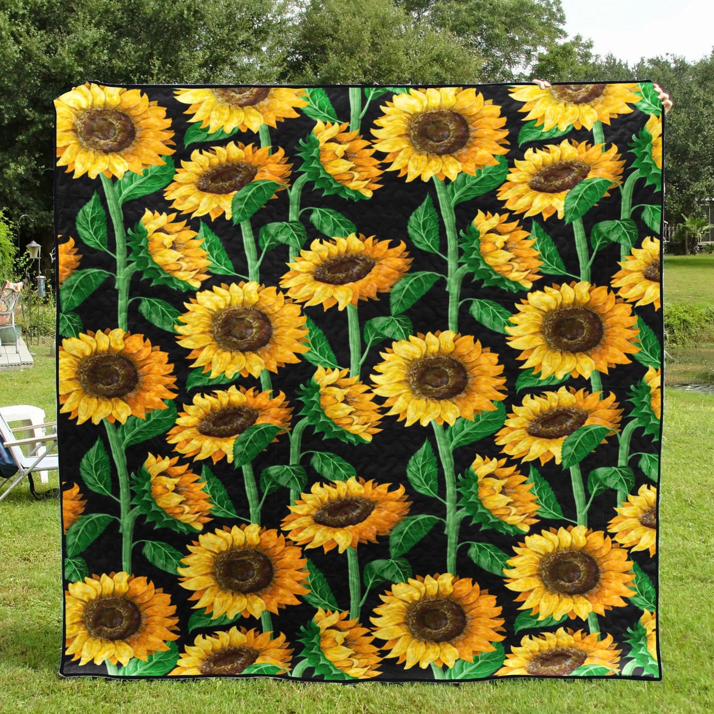 Cartoon Sunflower CL12100125MDQ Quilt Blanket