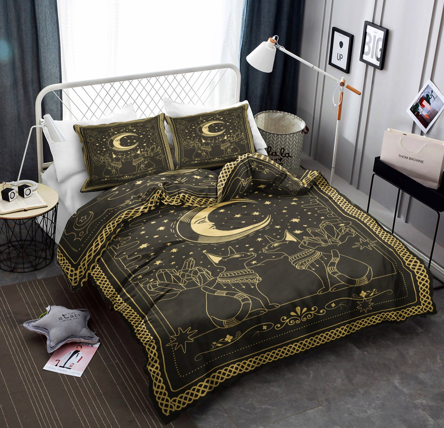 Cat And Moon BT050860B Bedding Sets