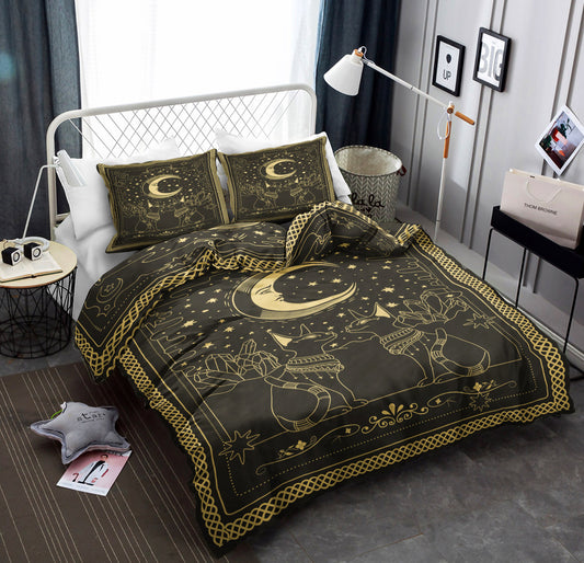 Cat And Moon BT050860B Bedding Sets