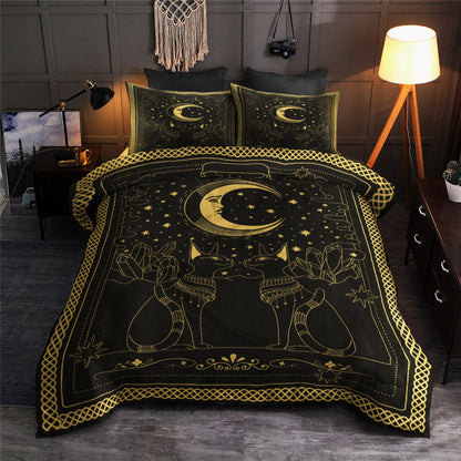 Cat And Moon BT050860BB Duvet Cover Bedding Sets