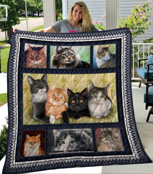 Cat CL11110081MDQ Quilt Blanket