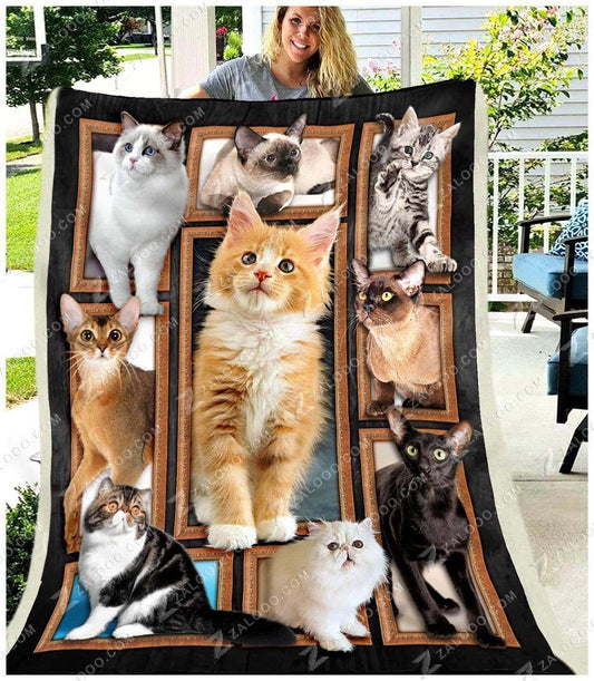 Cat CL260818MDF Sherpa Fleece Blanket