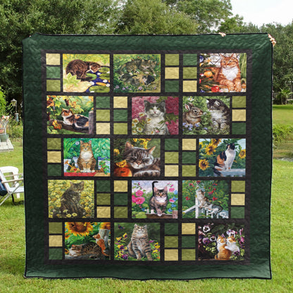 Cat CL28100295MDQ Quilt Blanket