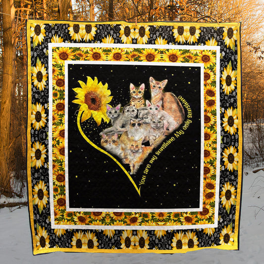 Cat CL28110508MDQ Quilt Blanket