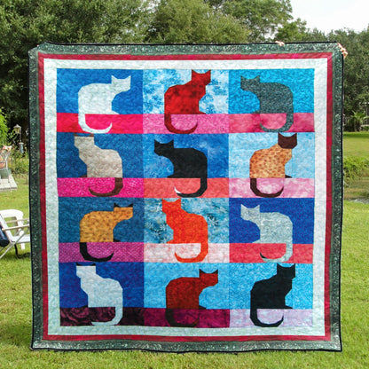 Cat CLA0411190Q Quilt Blanket