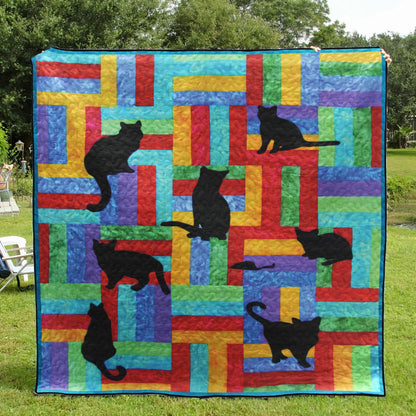 Cat CLA0710185Q Quilt Blanket